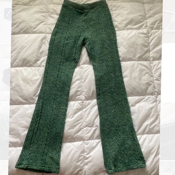 Zara Green Flared Pants - Picture 1 of 2